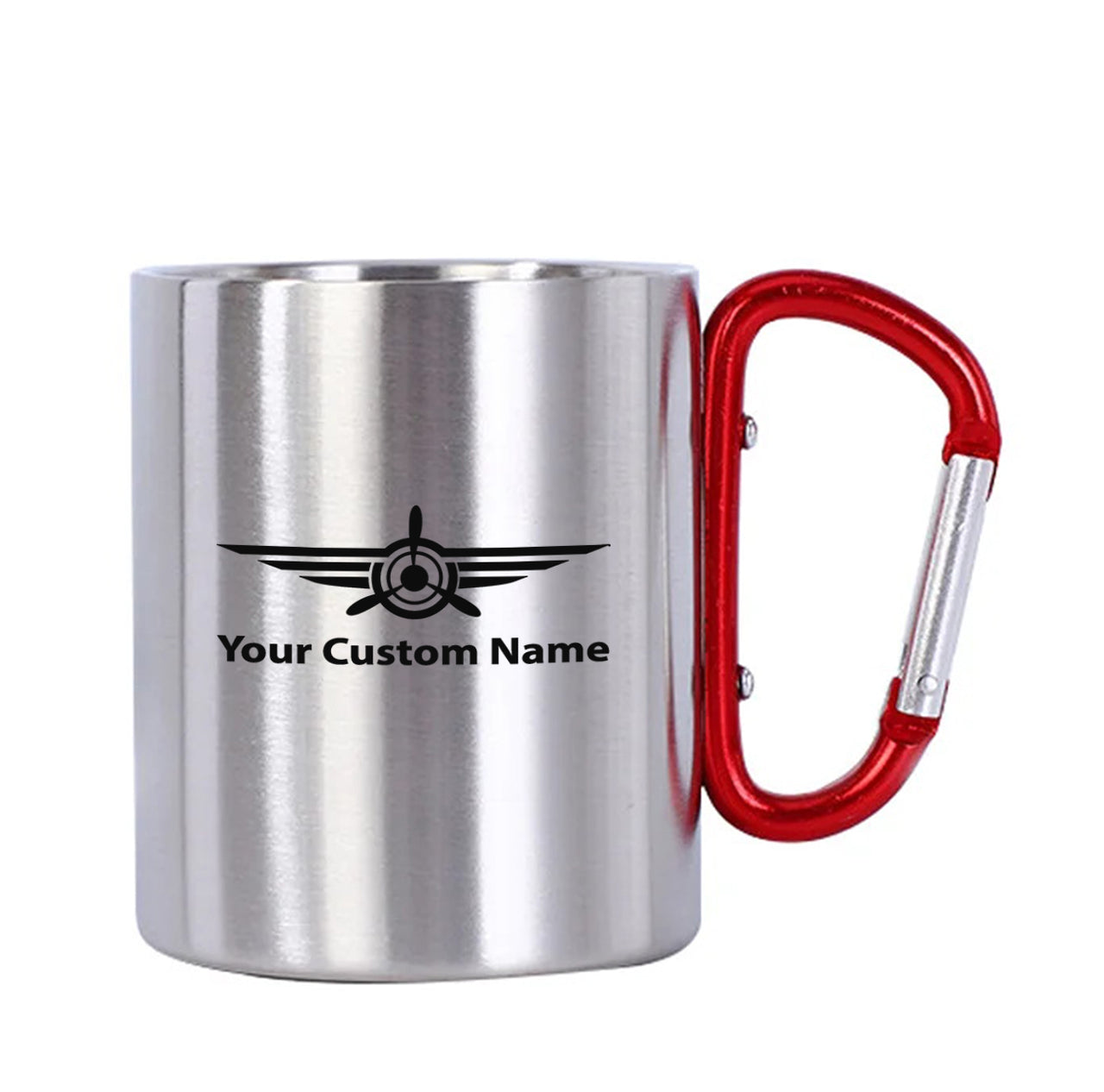 Custom Name (Badge 3) Designed Stainless Steel Outdoors Mugs
