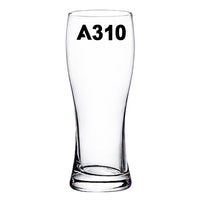 Thumbnail for A310 Flat Text Designed Pilsner Beer Glasses