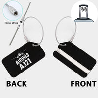 Thumbnail for Airbus A321 & Plane Designed Fashion Metal Luggage Tags