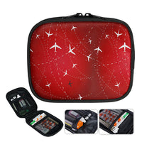 Thumbnail for Travelling with Aircraft (Red) 2 Designed Travel & Medical Storage Bags