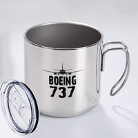 Thumbnail for Boeing 737 & Plane Designed Stainless Steel Portable Mugs