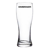Thumbnail for Embraer & Text Designed Pilsner Beer Glasses