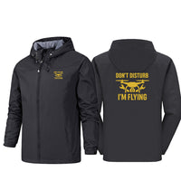 Thumbnail for Don't Disturb I'm Flying Designed Rain Jackets & Windbreakers