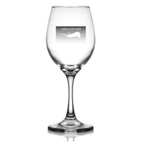Thumbnail for Airbus A350XWB & Dots Designed Wine Glasses