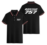 Thumbnail for Boeing 757 & Text Designed Stylish Polo T-Shirts (Double-Side)