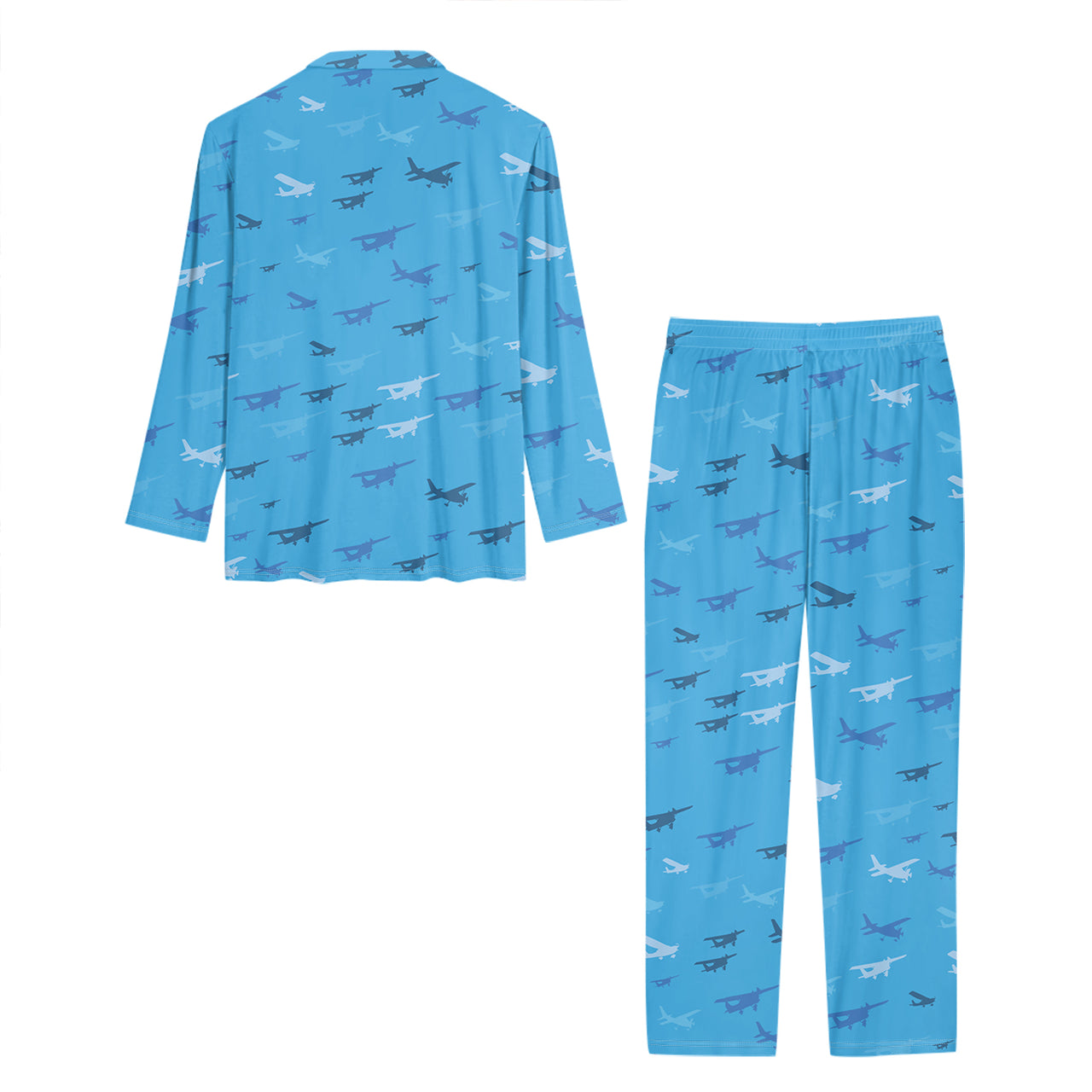 Many Propellers Designed Women Button Pajamas