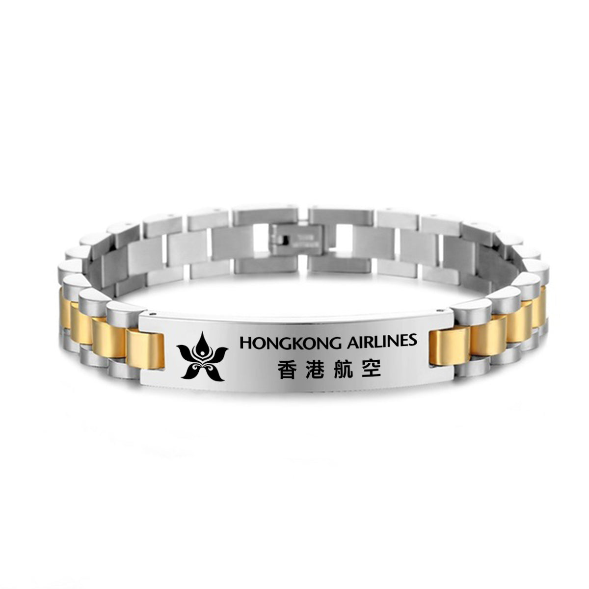 Hong Kong Airlines Designed Stainless Steel Chain Bracelets