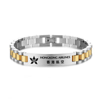Thumbnail for Hong Kong Airlines Designed Stainless Steel Chain Bracelets