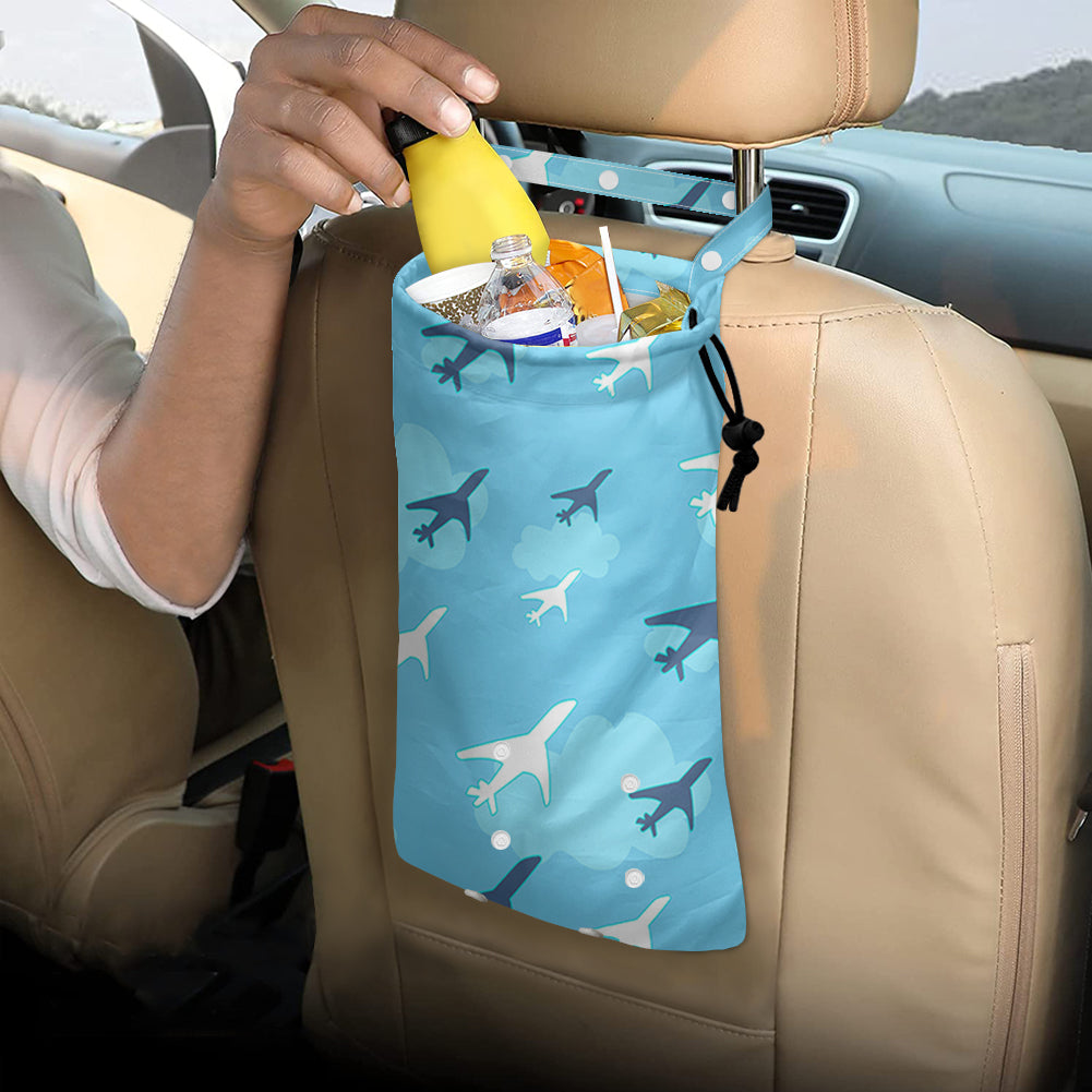 Cool & Super Airplanes 2 Designed Car Folding Garbage Bags