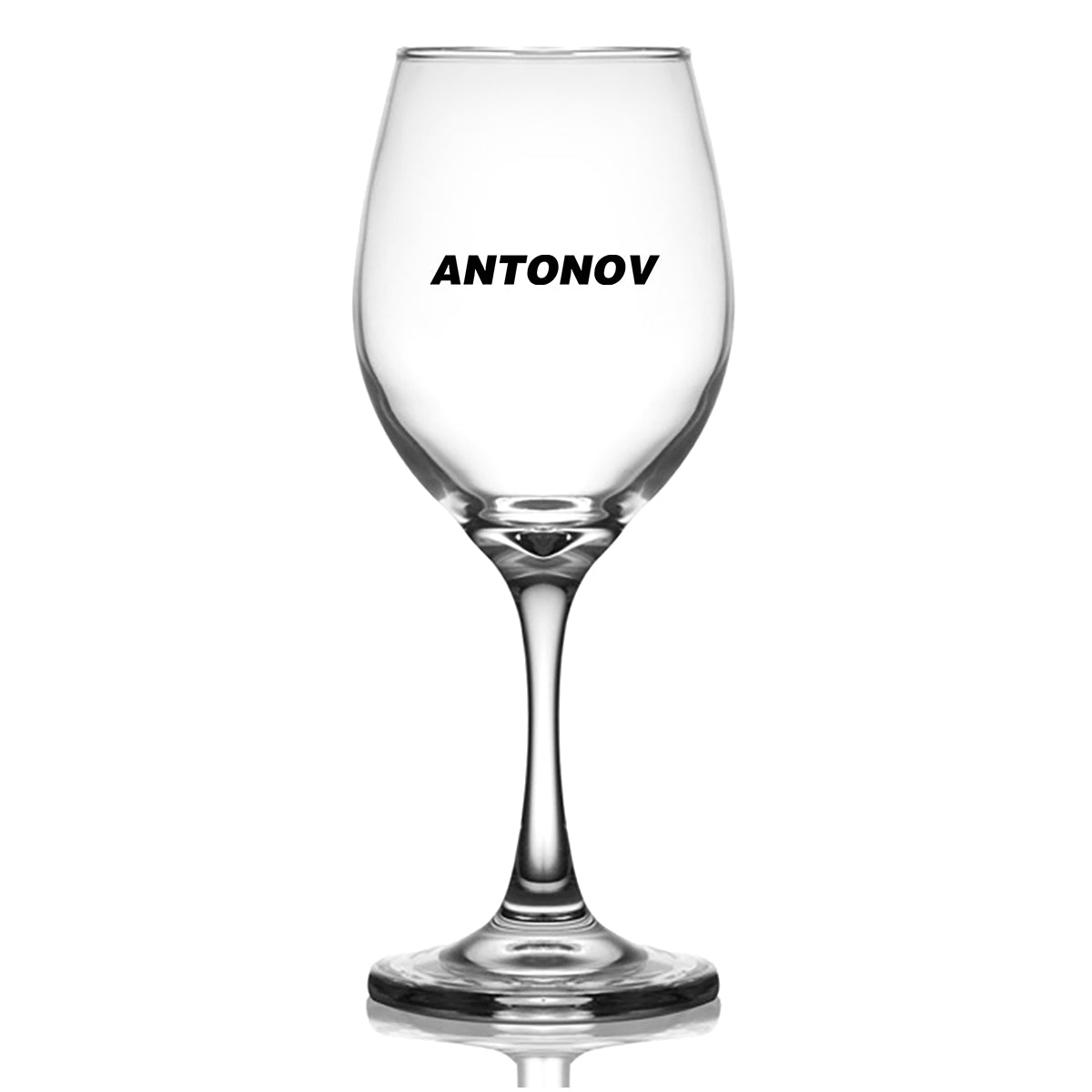 Antonov & Text Designed Wine Glasses