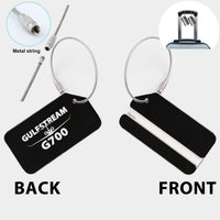 Thumbnail for Amazing Gulfstream G700 Designed Fashion Metal Luggage Tags