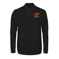 Thumbnail for Life is a journey Enjoy the Flight Designed Long Sleeve Polo T-Shirts