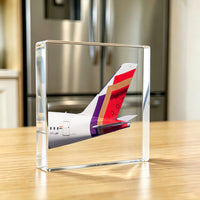 Thumbnail for Air India Airlines Tail Logo Crystal Ornament