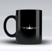 Thumbnail for Airbus A340 Silhouette Designed Black Mugs