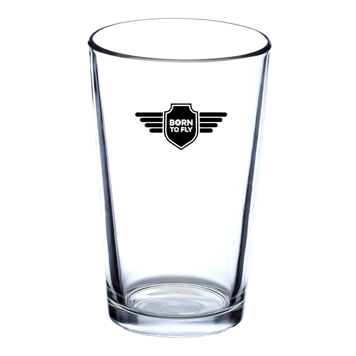 Born To Fly & Badge Designed Beer & Water Glasses