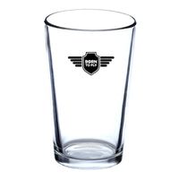 Thumbnail for Born To Fly & Badge Designed Beer & Water Glasses