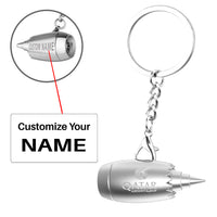 Thumbnail for Qatar Airways Airlines Jet Engine Turbine Key Chains