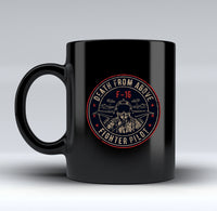 Thumbnail for Fighter Jet 16 - Death From Above Designed Black Mugs