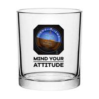 Thumbnail for Mind Your Attitude Designed Special Whiskey Glasses