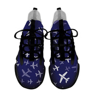 Thumbnail for Different Sizes Seamless Airplanes Designed Fashion Running Shoes