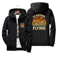 Thumbnail for Retro I'D Rather Be Flying Designed Thin Windbreaker Jackets