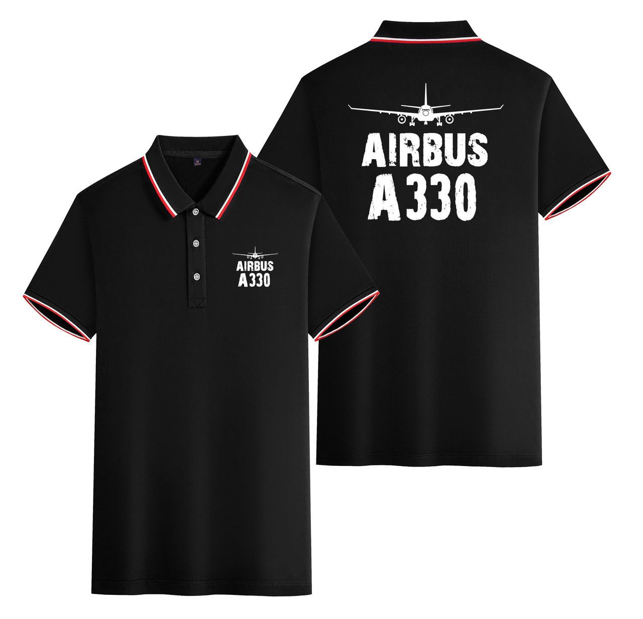 Airbus A330 & Plane Designed Stylish Polo T-Shirts (Double-Side)