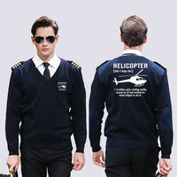Thumbnail for Helicopter [Noun] Designed Wool Pilot Sweaters