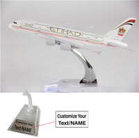 Thumbnail for Etihad Airways Airbus A380 Airplane Model (16CM)
