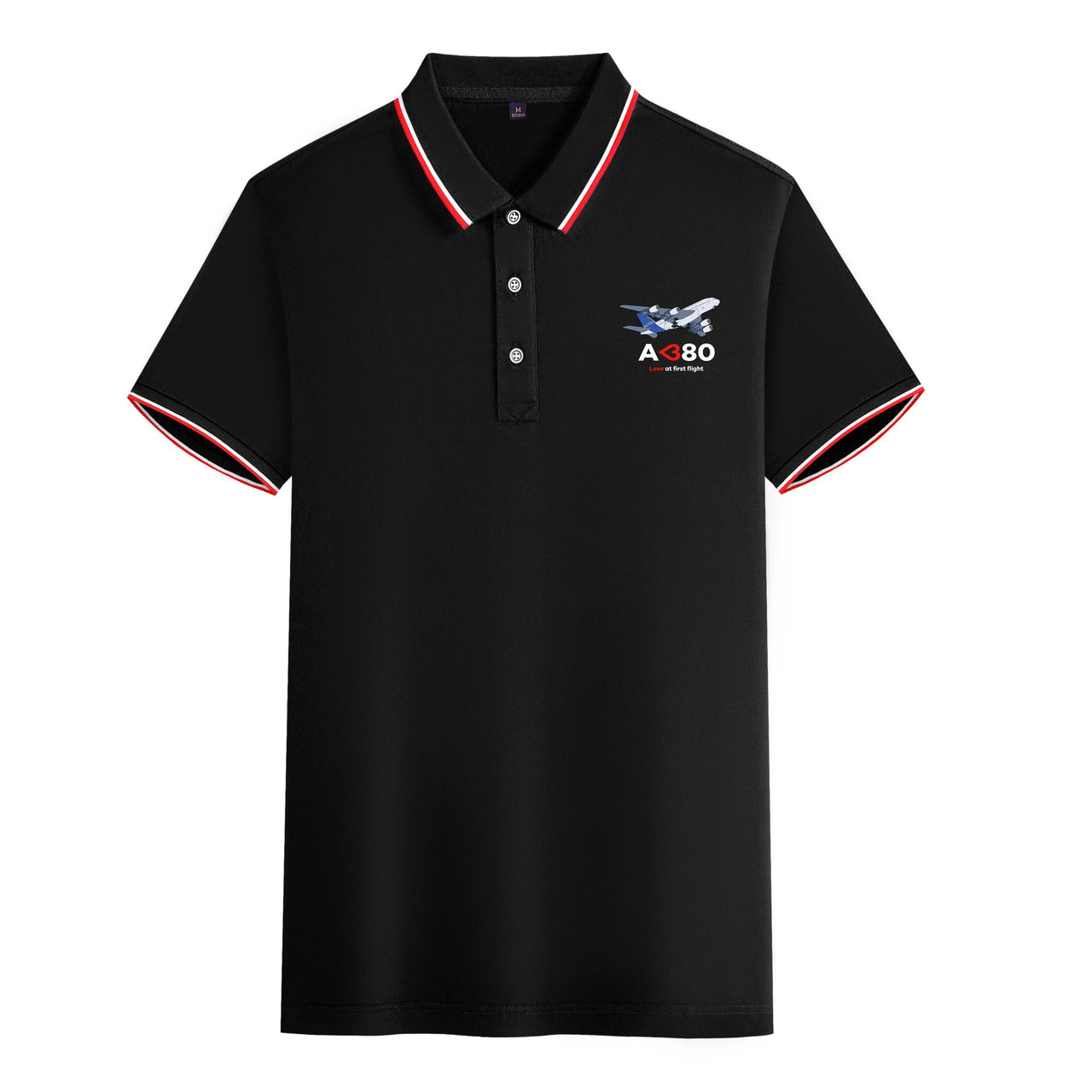 Airbus A380 Love at first flight Designed Stylish Polo T-Shirts