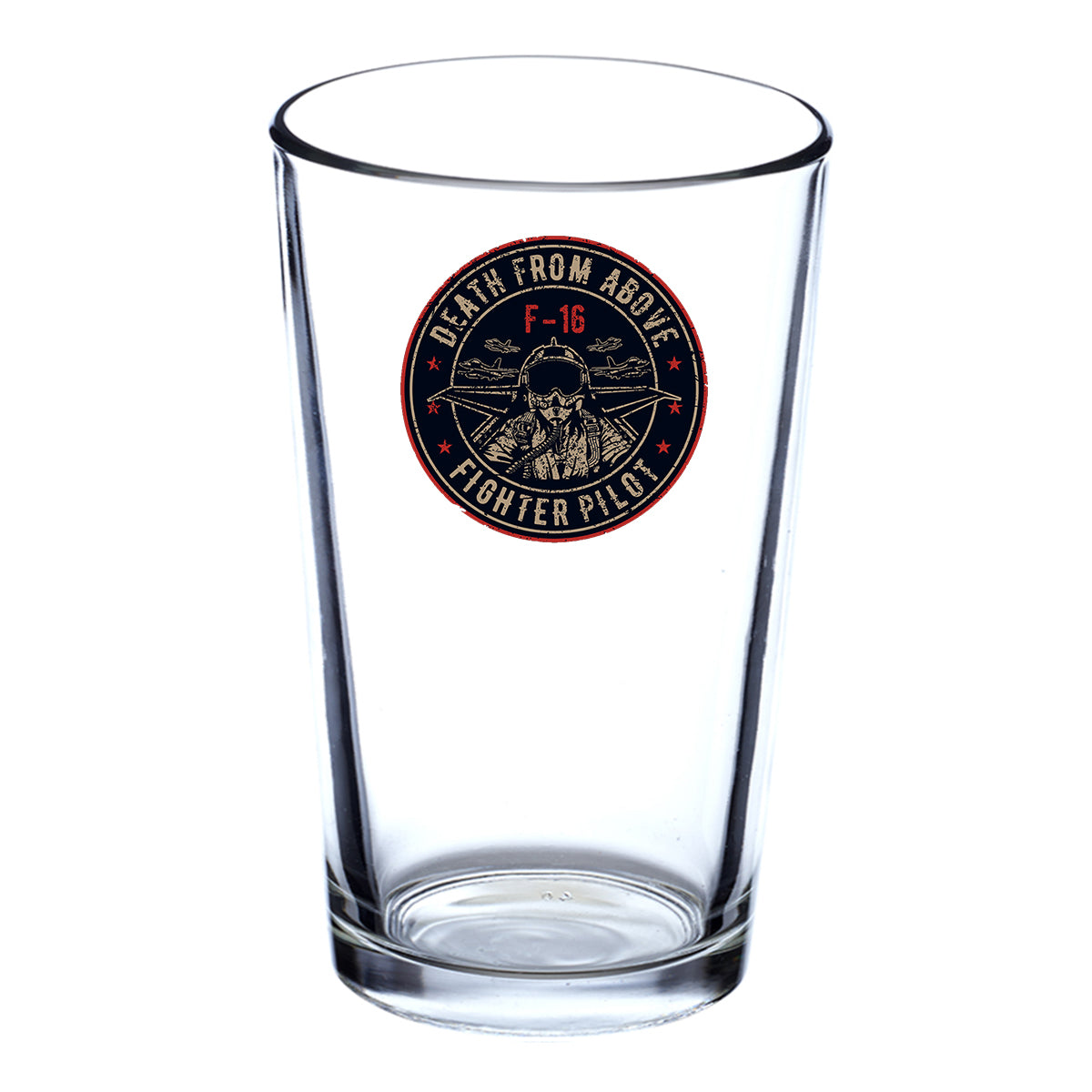 Fighting Falcon Jet 16 - Death From Above Designed Beer & Water Glasses