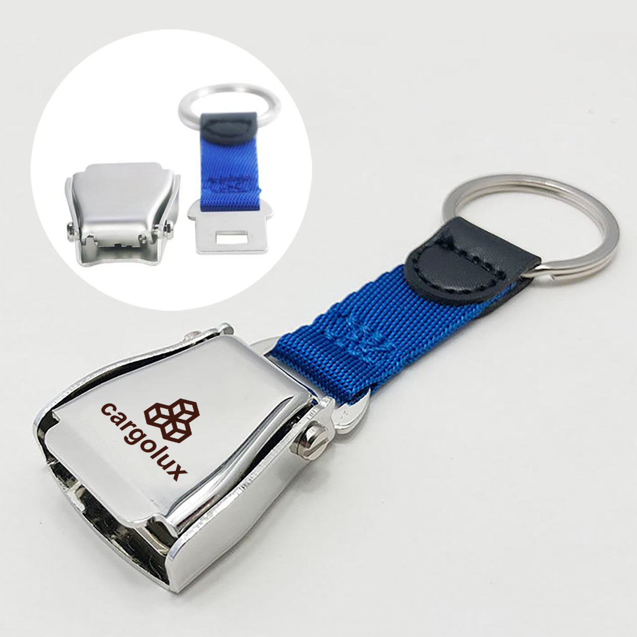 Cargolux Airplane Seat Belt Key Chains