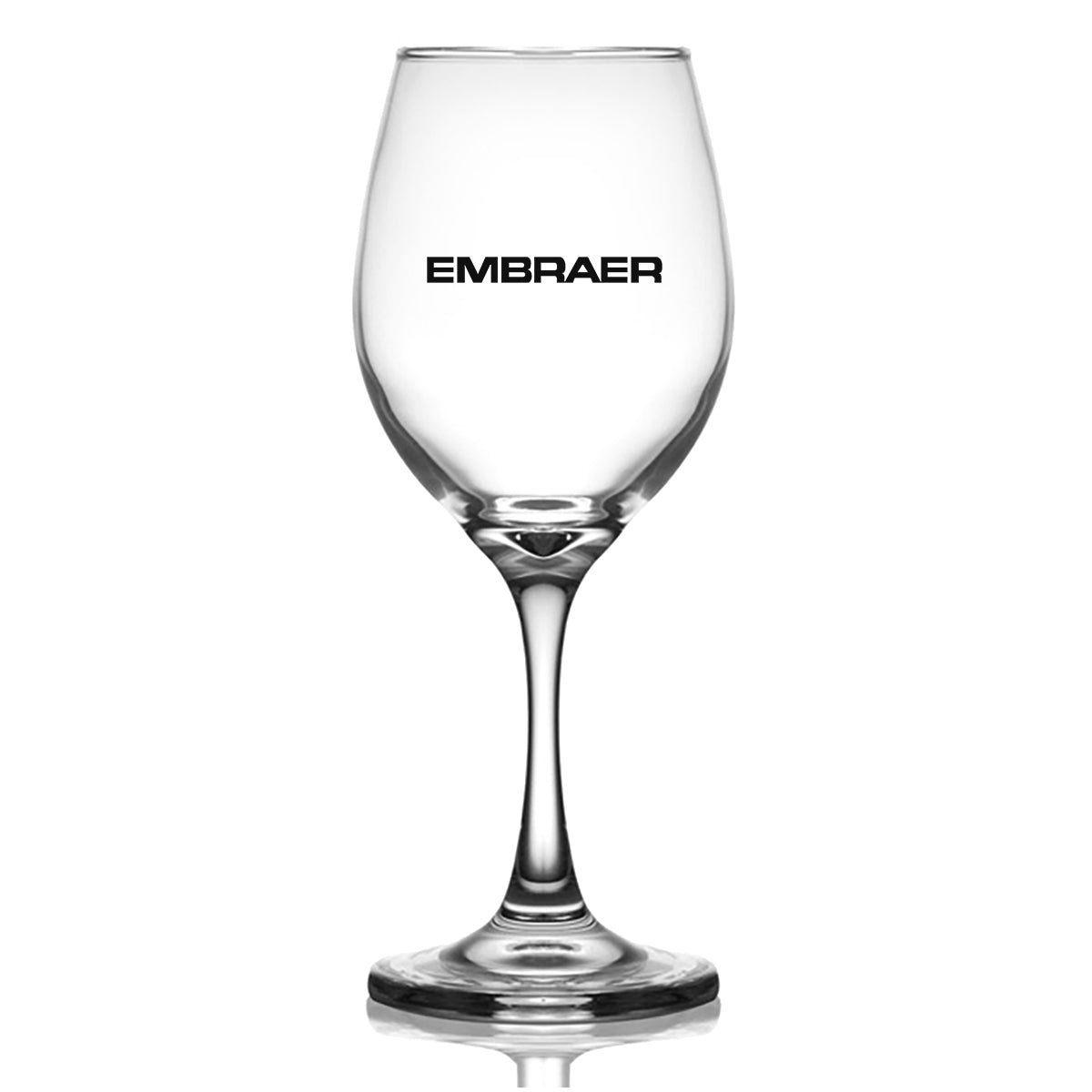 Embraer & Text Designed Wine Glasses