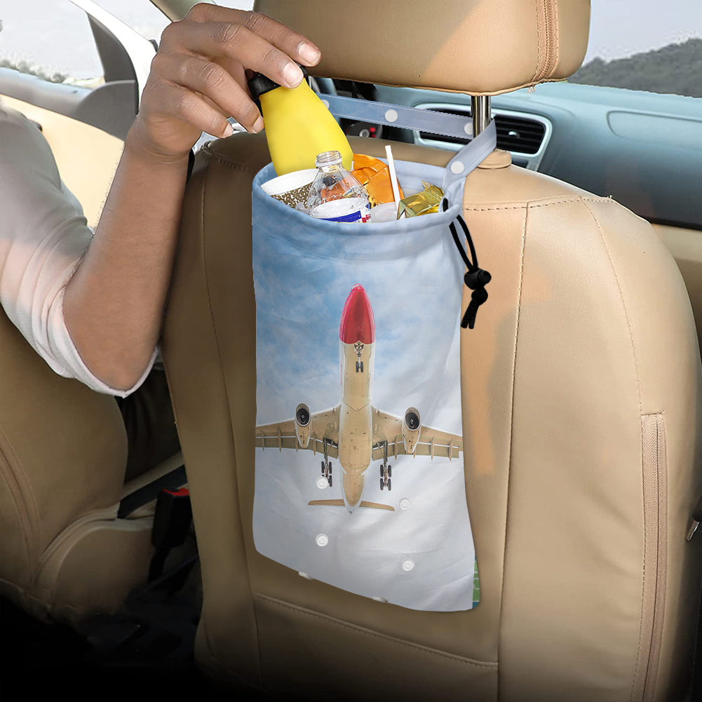 Beautiful Airbus A330 on Approach copy Designed Car Folding Garbage Bags