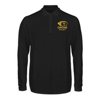 Thumbnail for Googles & Drone Pilot Designed Long Sleeve Polo T-Shirts