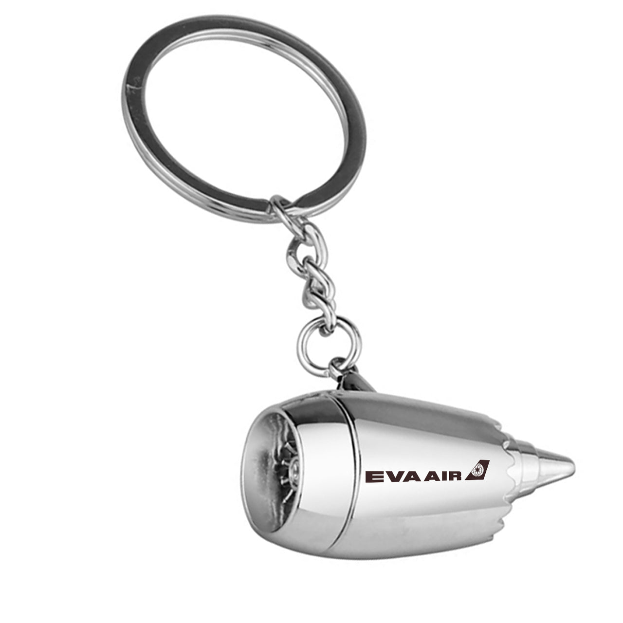 EVA Air Airlines Jet Engine Turbine Key Chains