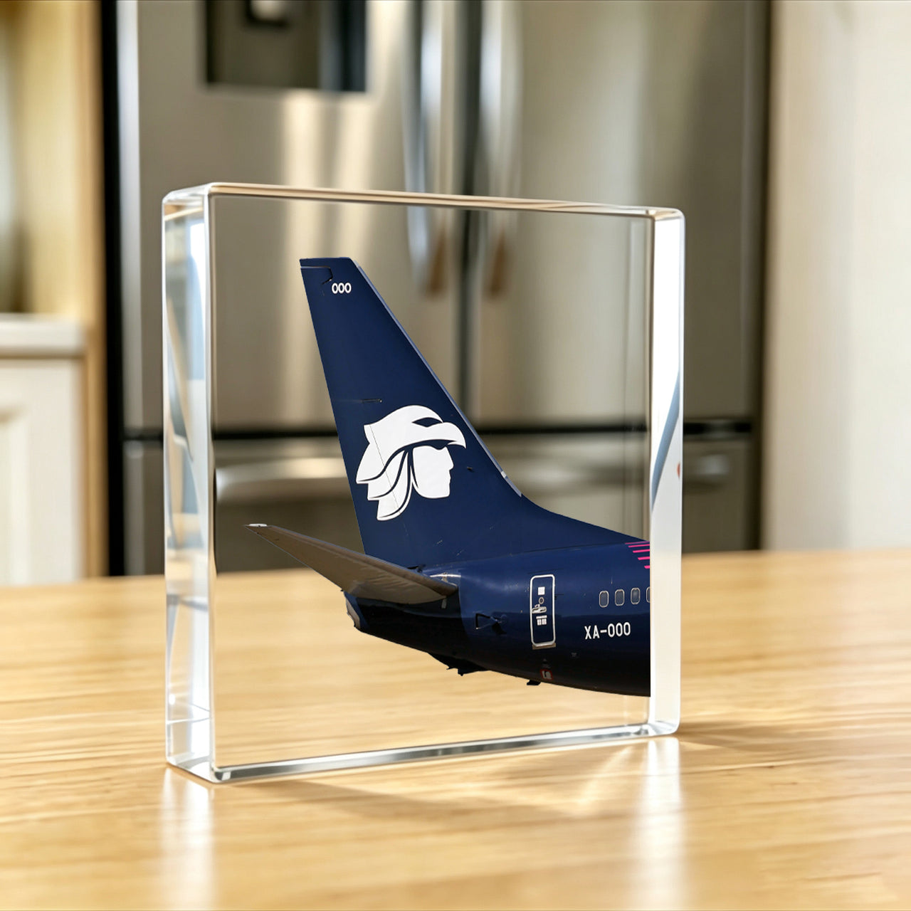 Aeromexico Tail Logo Crystal Ornament