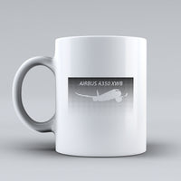 Thumbnail for Airbus A350XWB & Dots Designed Ceramic White Mugs