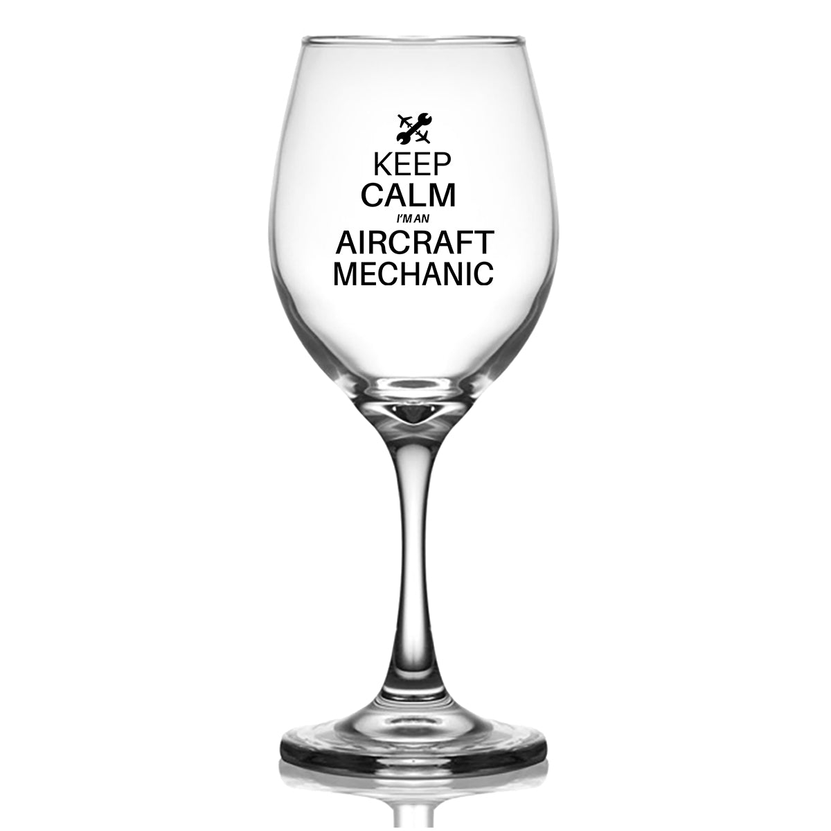 Aircraft Mechanic Designed Wine Glasses