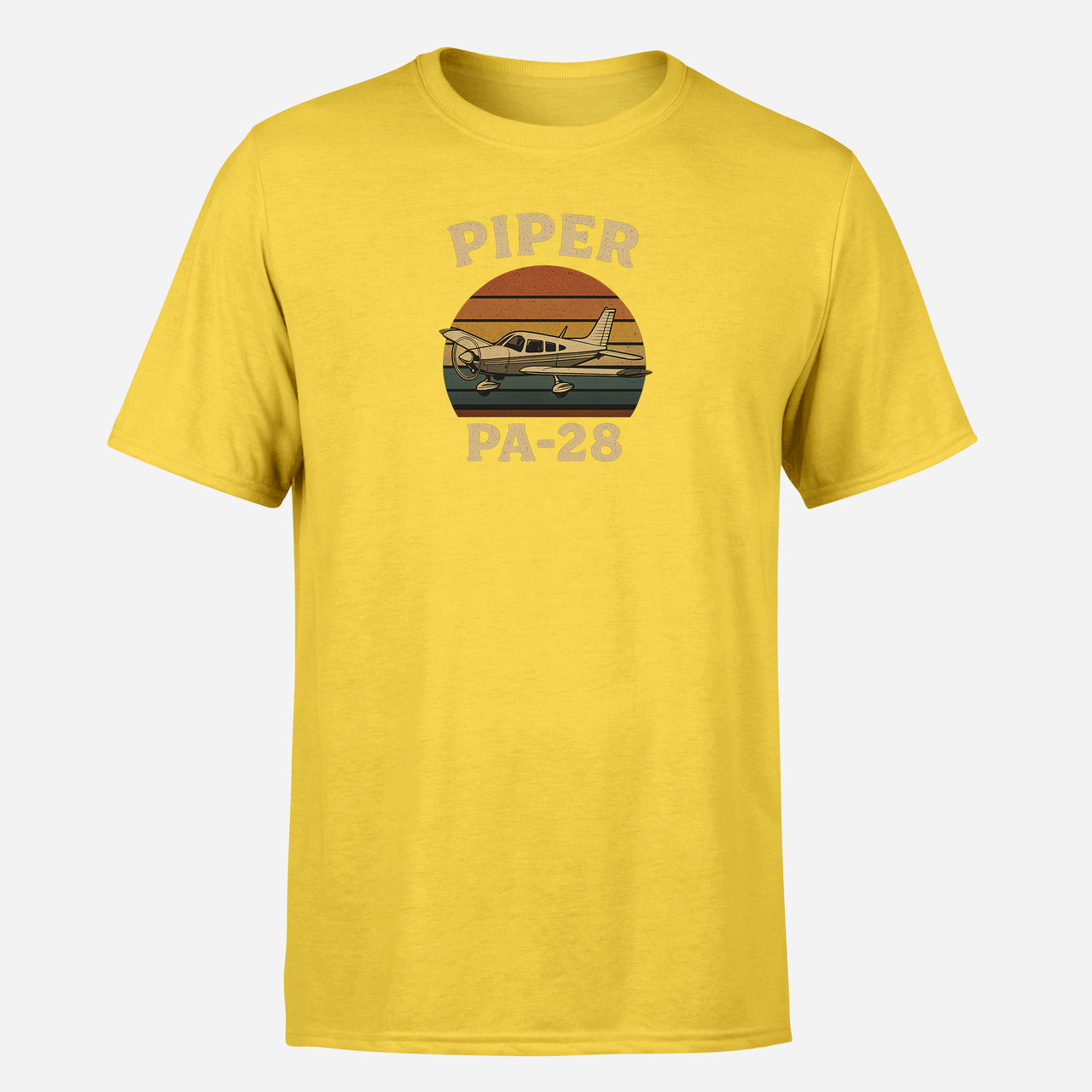 Retro Piper PA-28 Design Super Quality T-Shirts