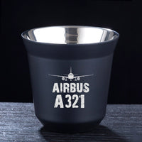 Thumbnail for Airbus A321 & Plane Designed Double Wall Stainless Steel Coffee Mugs