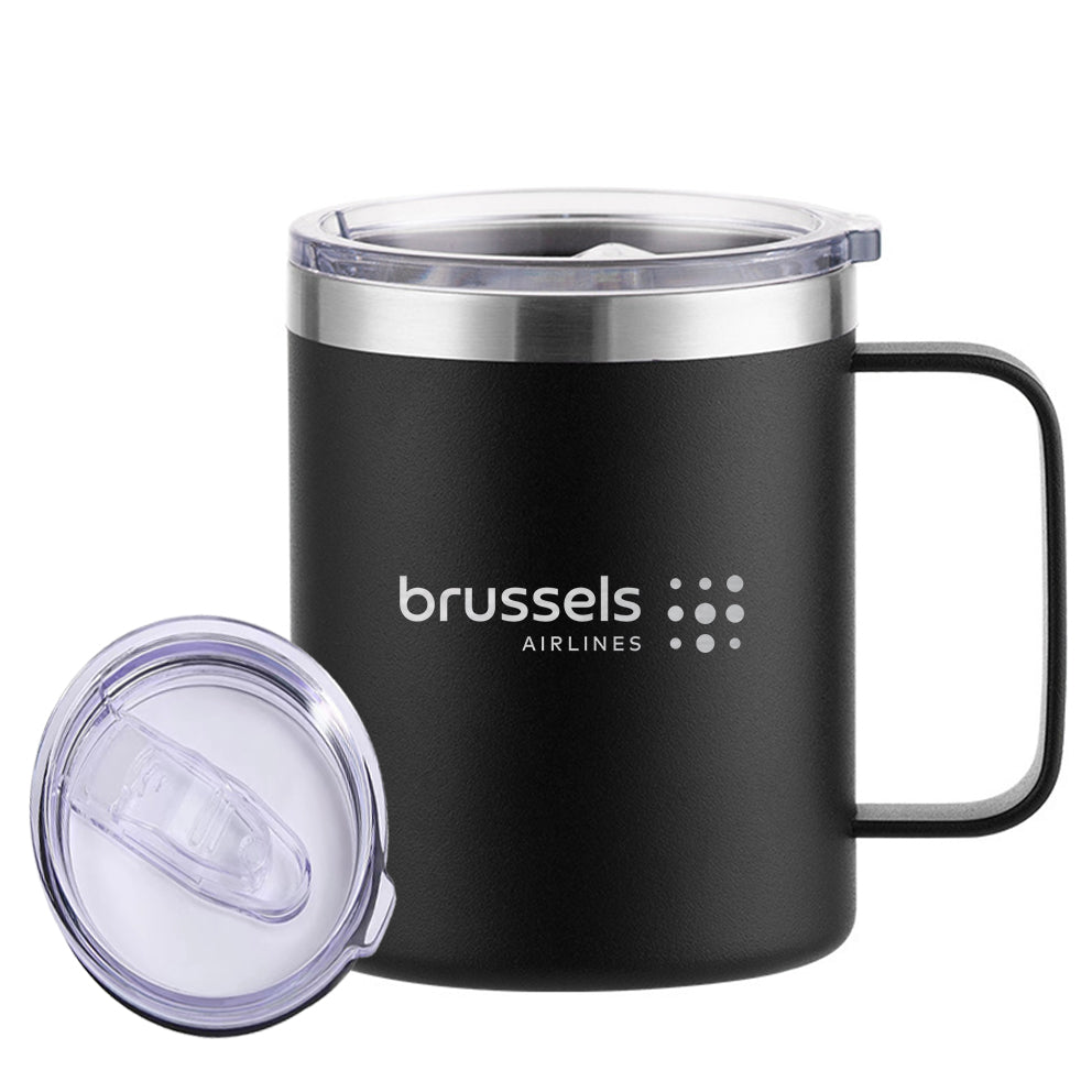 Brussels Airlines Designed Stainless Steel Laser Engraved Mugs