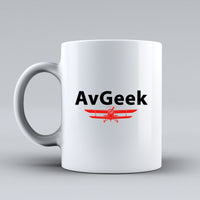 Thumbnail for Avgeek Designed Ceramic White Mugs