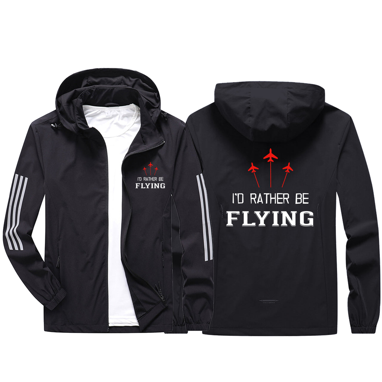 I'D Rather Be Flying Sport & Running Jackets