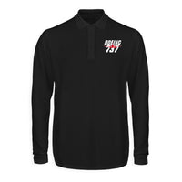 Thumbnail for Amazing Boeing 737 Designed Long Sleeve Polo T-Shirts