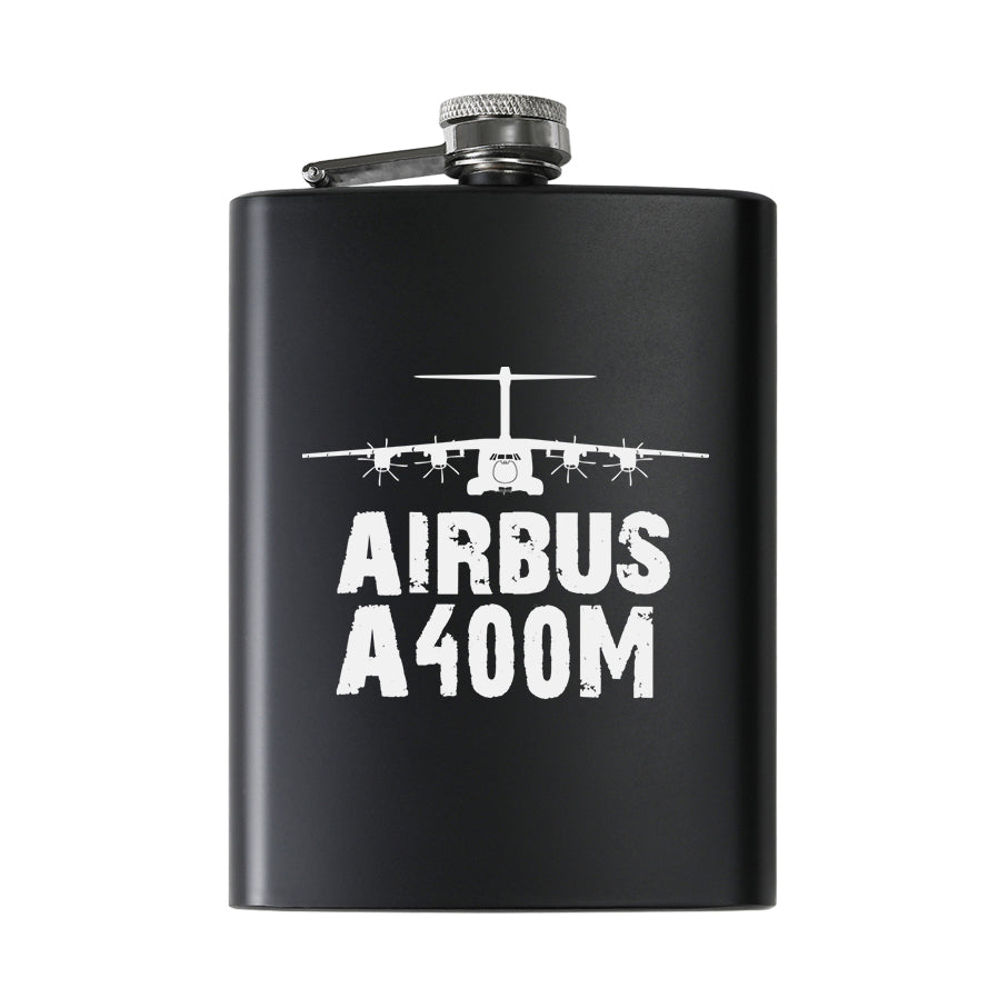 Airbus A400M & Plane Designed Stainless Steel Hip Flasks