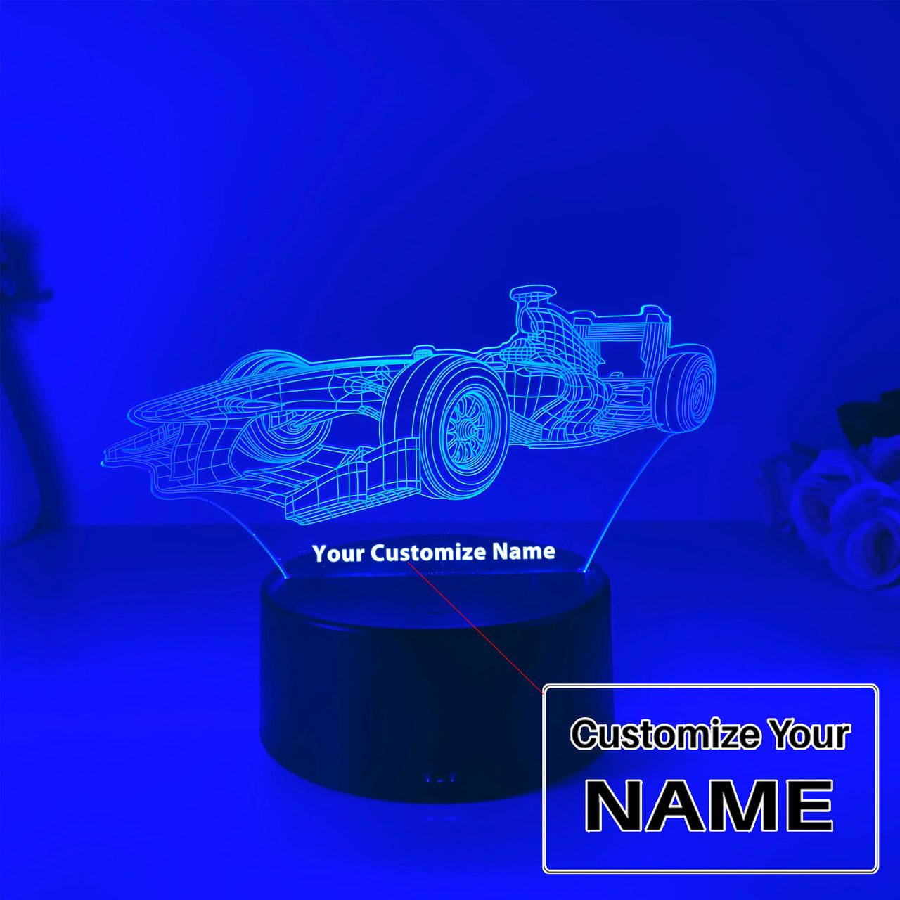 Sports Car Modeling 3D Designed Night Lamp