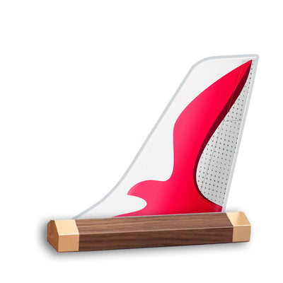 Air Arabia Tail Logo Desk Models aviation design on premium acrylic and metal 3D airplane tail craft.