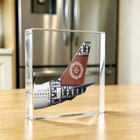 Thumbnail for Fiji Airways Airlines Tail Logo Crystal Ornament