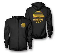 Thumbnail for Retro Boeing 737 Designed Zipped Hoodies