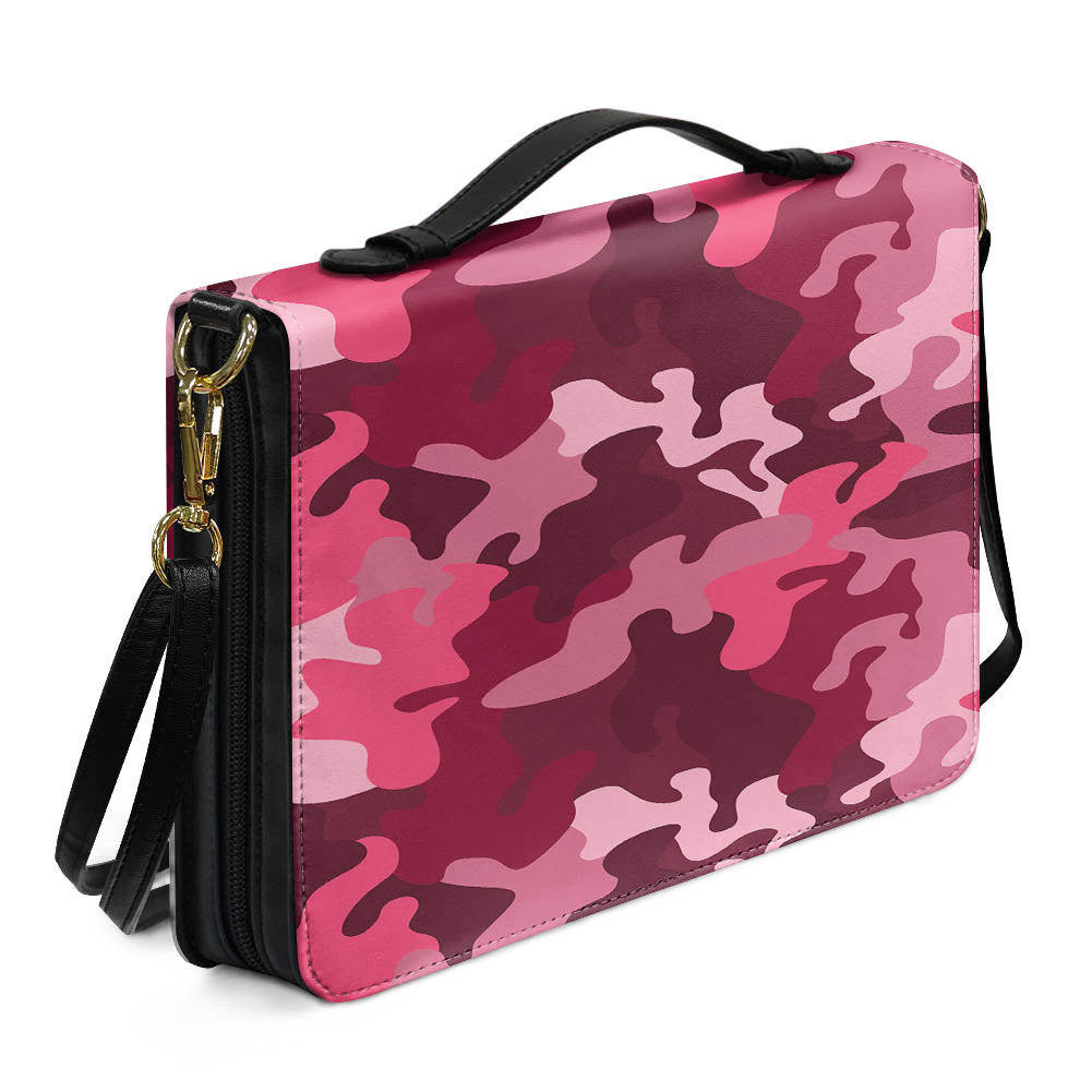 Military Camouflage Red Designed PU Accessories Bags Strap Style